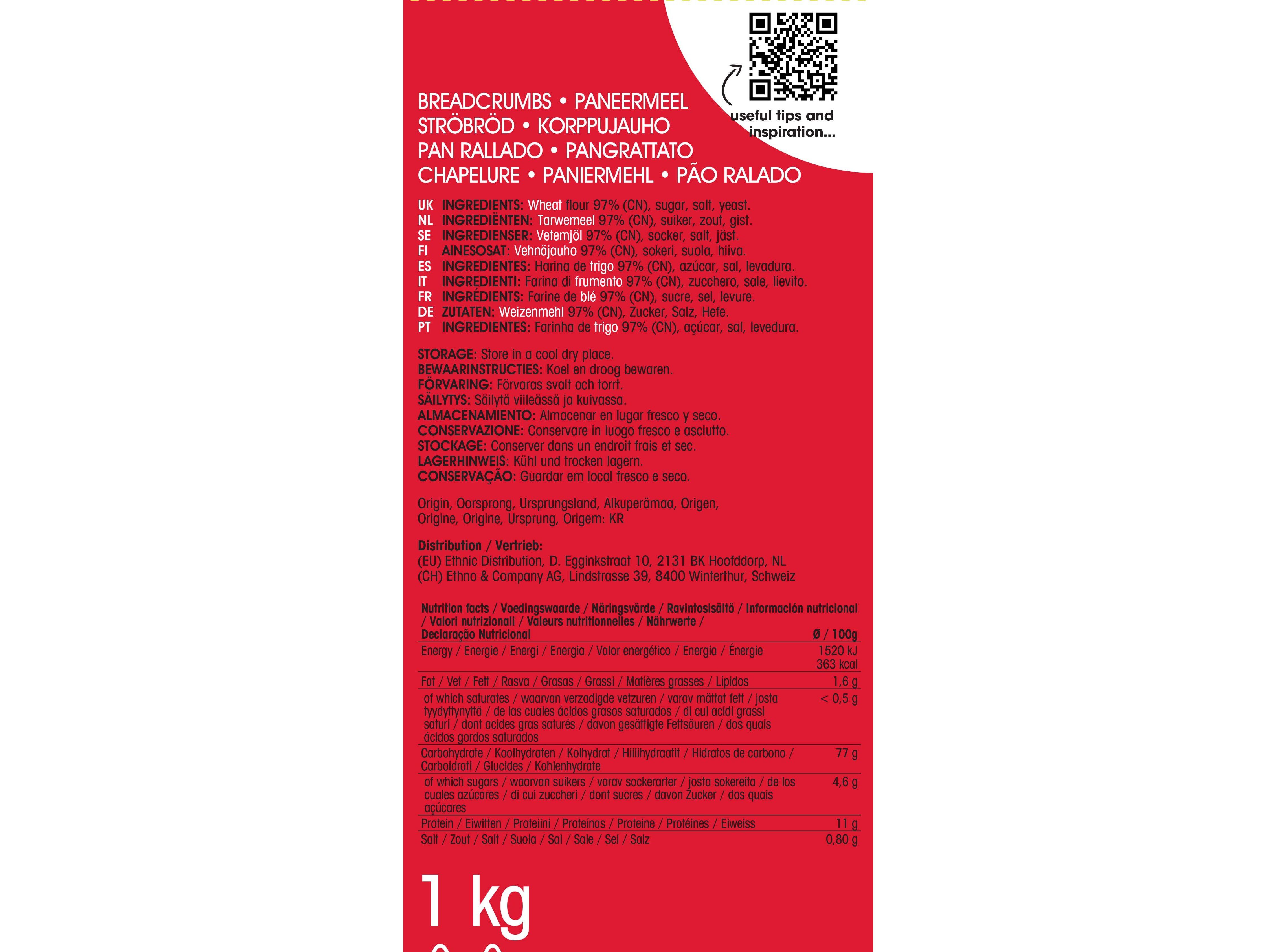 P&Atilde;O RALADO PANKO SAITAKU 1KG image number 1