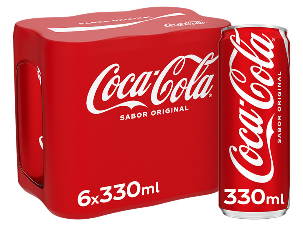 REFRIGERANTE COM G&Aacute;S COCA-COLA ORIGINAL LATA 6X0.33L (SDR)