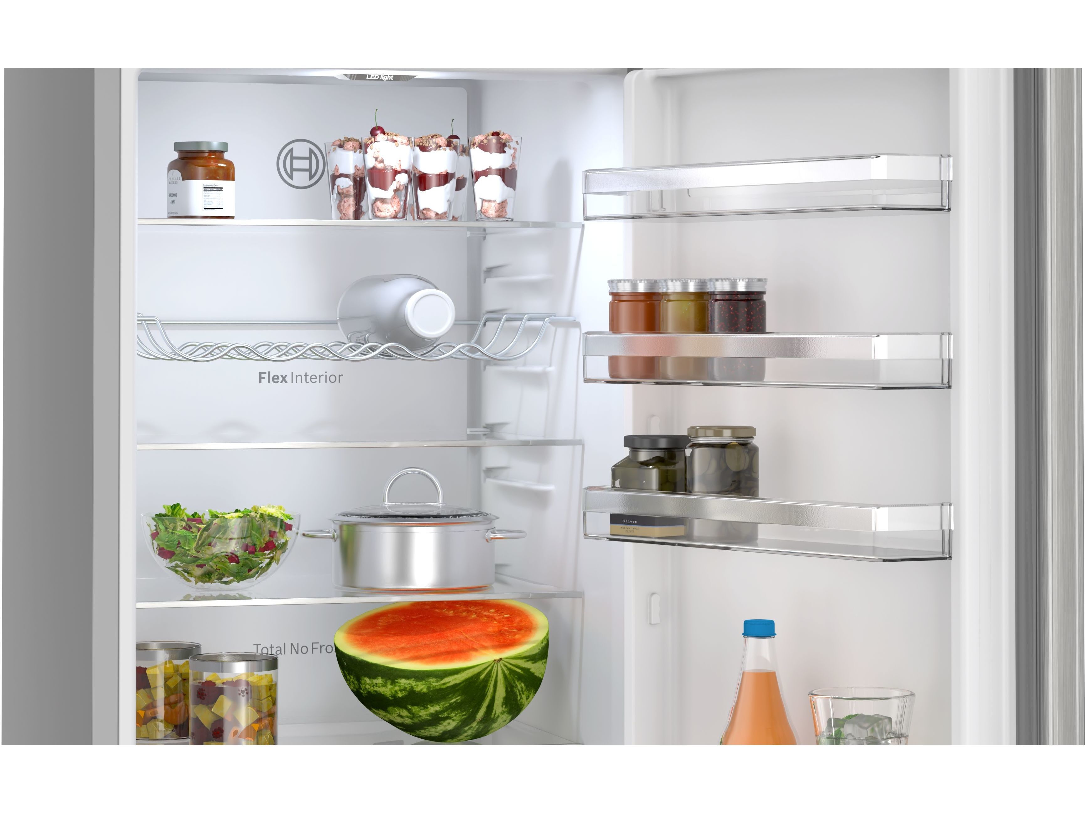 FRIGOR&Iacute;FICO COMBINADO BOSCH KGN392LAG NO FROST A 363L INOX image number 4