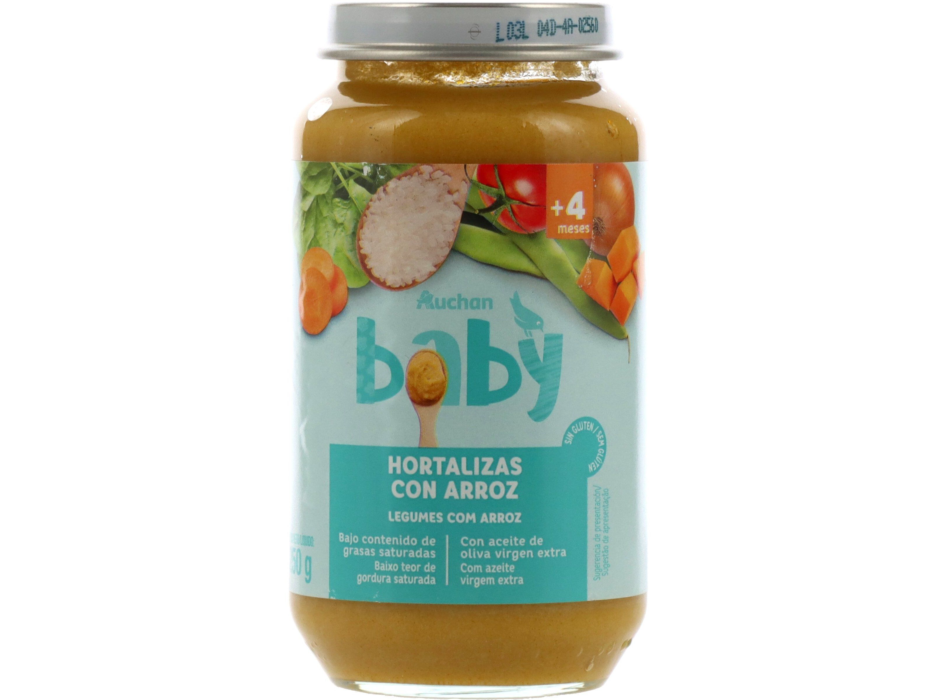REFEI&Ccedil;&Atilde;O AUCHAN BABY LEGUMES COM ARROZ SEM GL&Uacute;TEN 250G image number 0