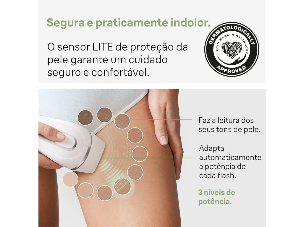 DEPILADORA DE LUZ PULSADA IPL BRAUN SILK EXPERT PRO3 PL3122 image number 7