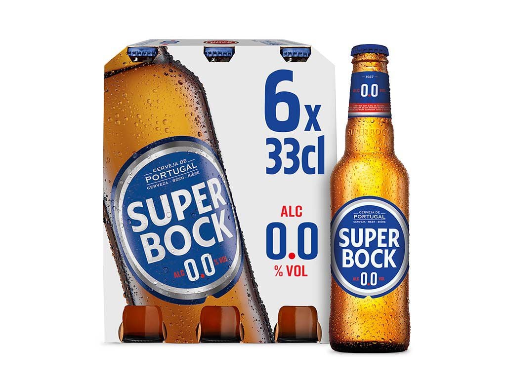 CERVEJA SEM &Aacute;LCOOL SUPER BOCK PILSENER 0.0% 6X033L image number 1