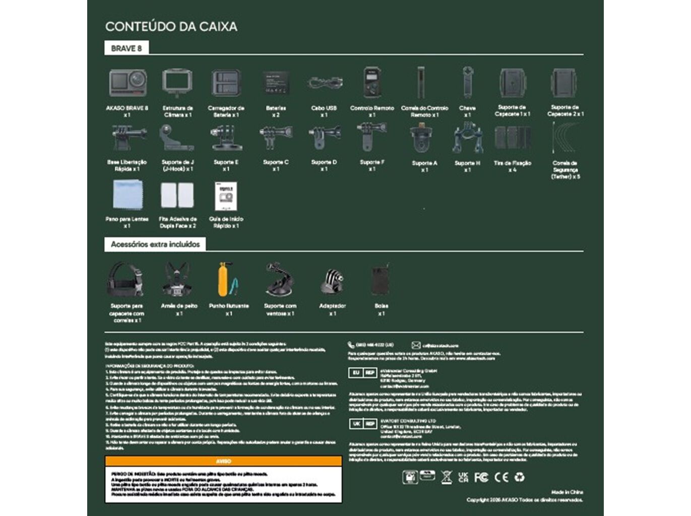 CAMARA AVENTURA AKASO BRAVE 8 OUTDOOR KIT image number 4