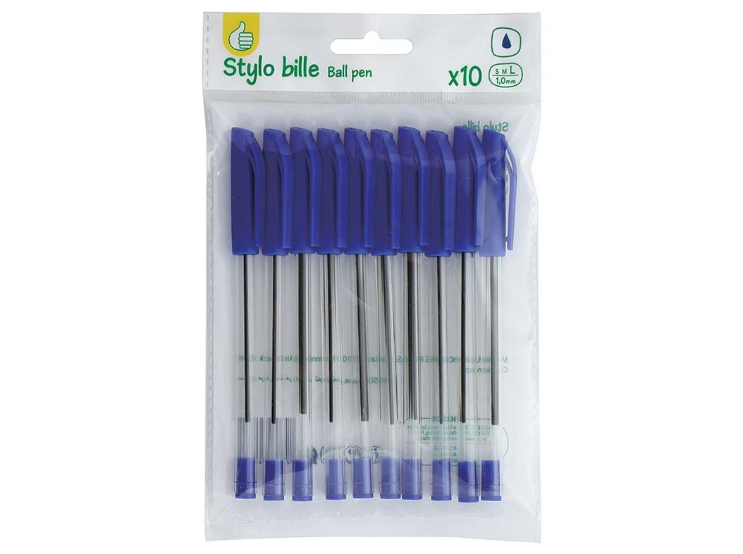 CONJUNTO DE 10 ESFEROGR&Aacute;FICAS POLEGAR AZUL image number 0