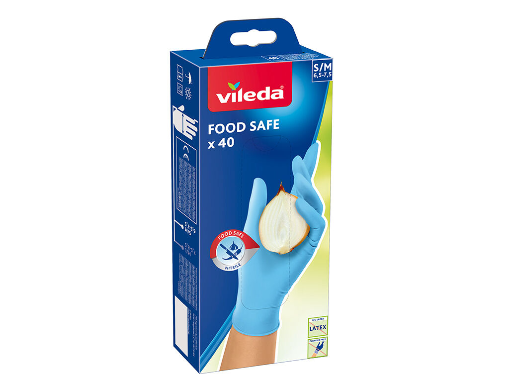 LUVAS VILEDA MULTISENSITIVE SEM LATEX TAMANHO PEQUENO-M&Eacute;DIO