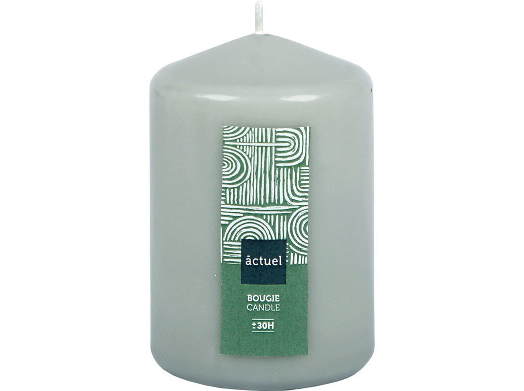 VELA PILAR ACTUEL CINZENTO 10CM image number 0