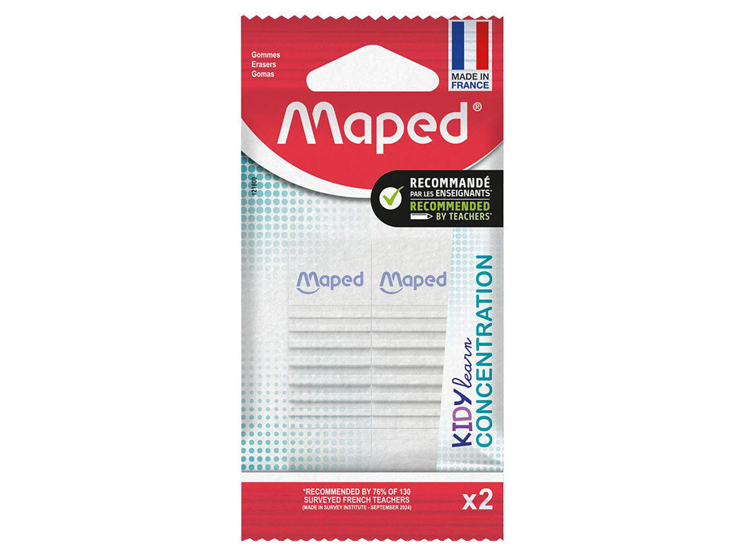 BORRACHA MAPED KIDY LEARN CONCENTRATION 2 UNIDADES