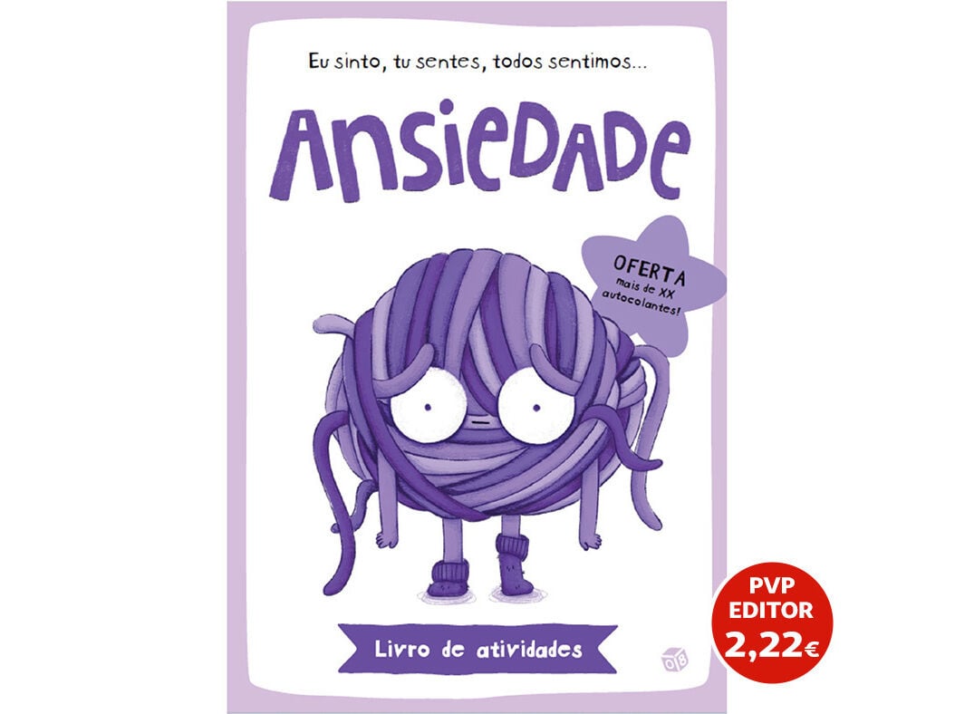 LIVRO EU SINTO ANSIEDADE COM AUTOCOLANTES image number 0