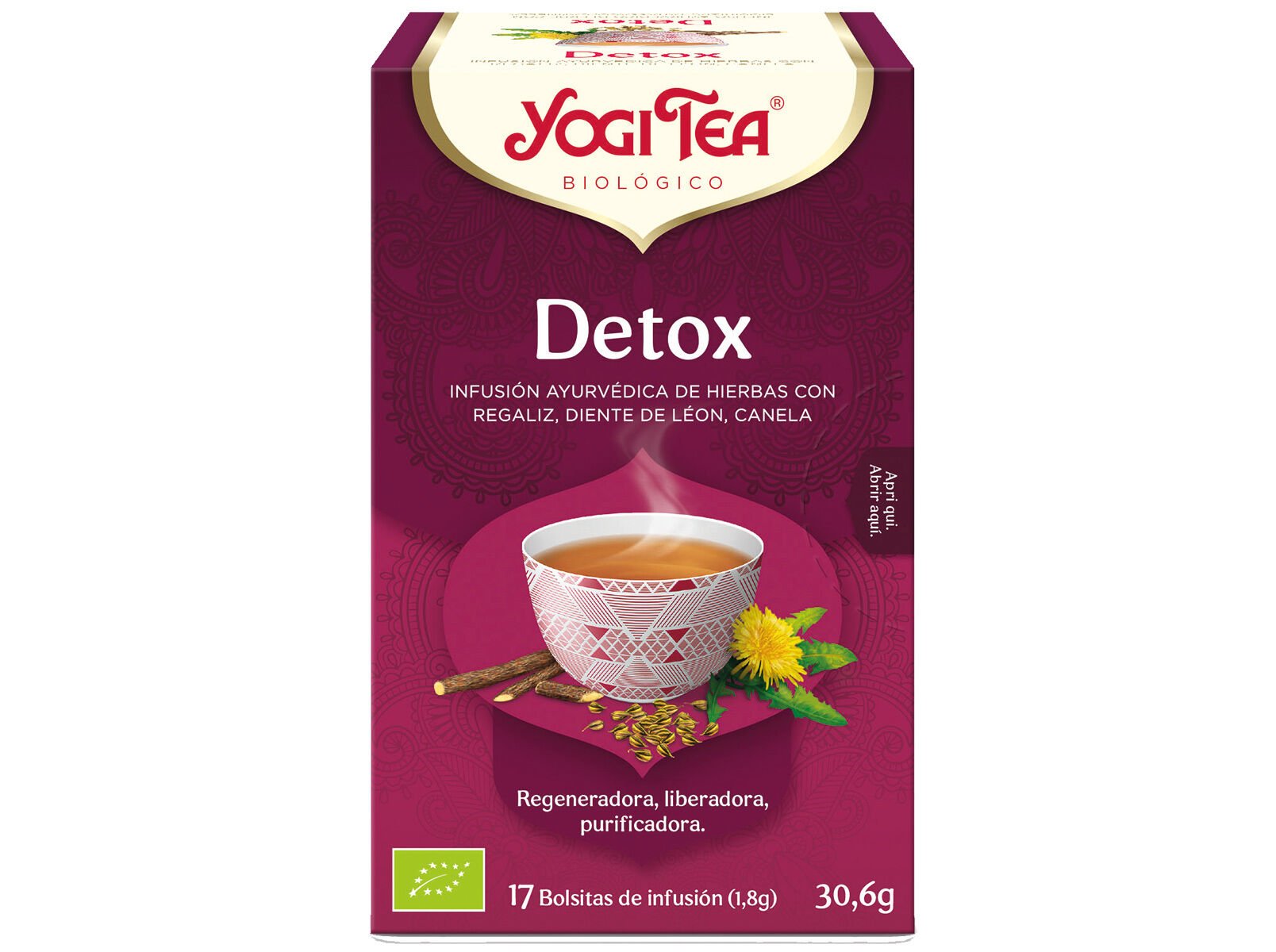 INFUS&Atilde;O YOGI TEA DETOX BIO 17 SAQ image number 1