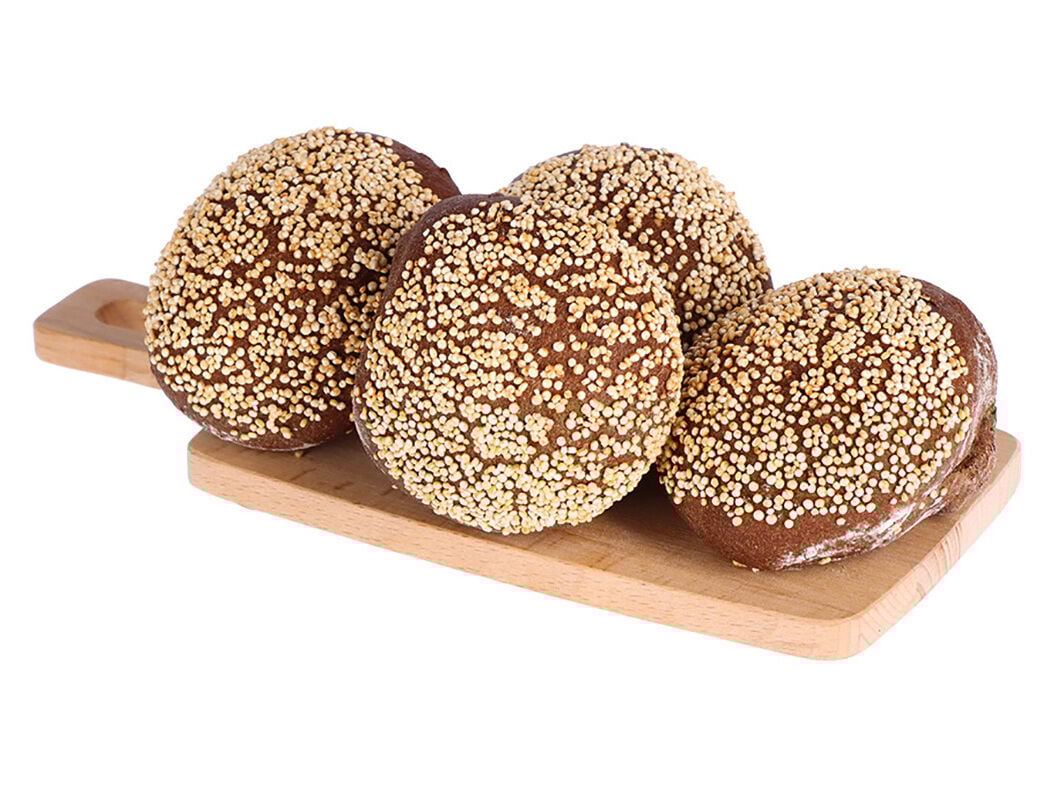 P&Atilde;O DE ALFARROBA COM SEMENTES QUINOA PRODU&Ccedil;&Atilde;O PR&Oacute;PRIA 70G image number 0