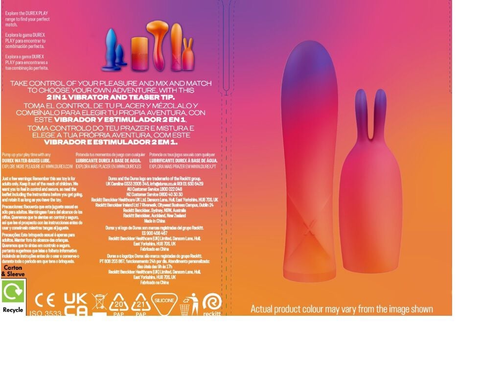 ESTIMULADOR DUREX 2 EM 1 ESTIMULADOR E VIBRADOR image number 1