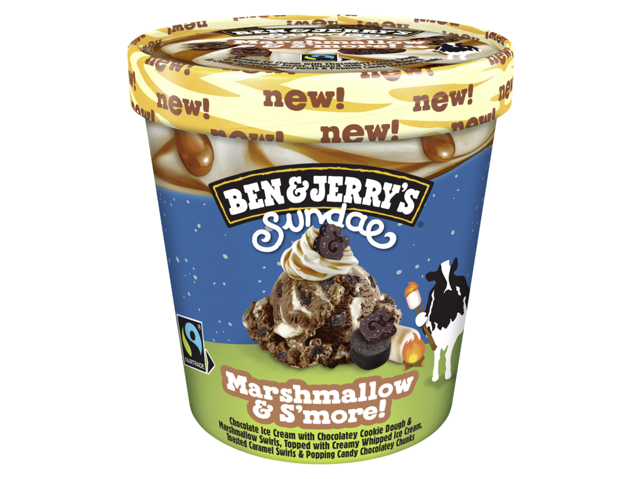 GELADO BEN & JERRY'S MARSHMALLOW & SMORE 427ML image number 0