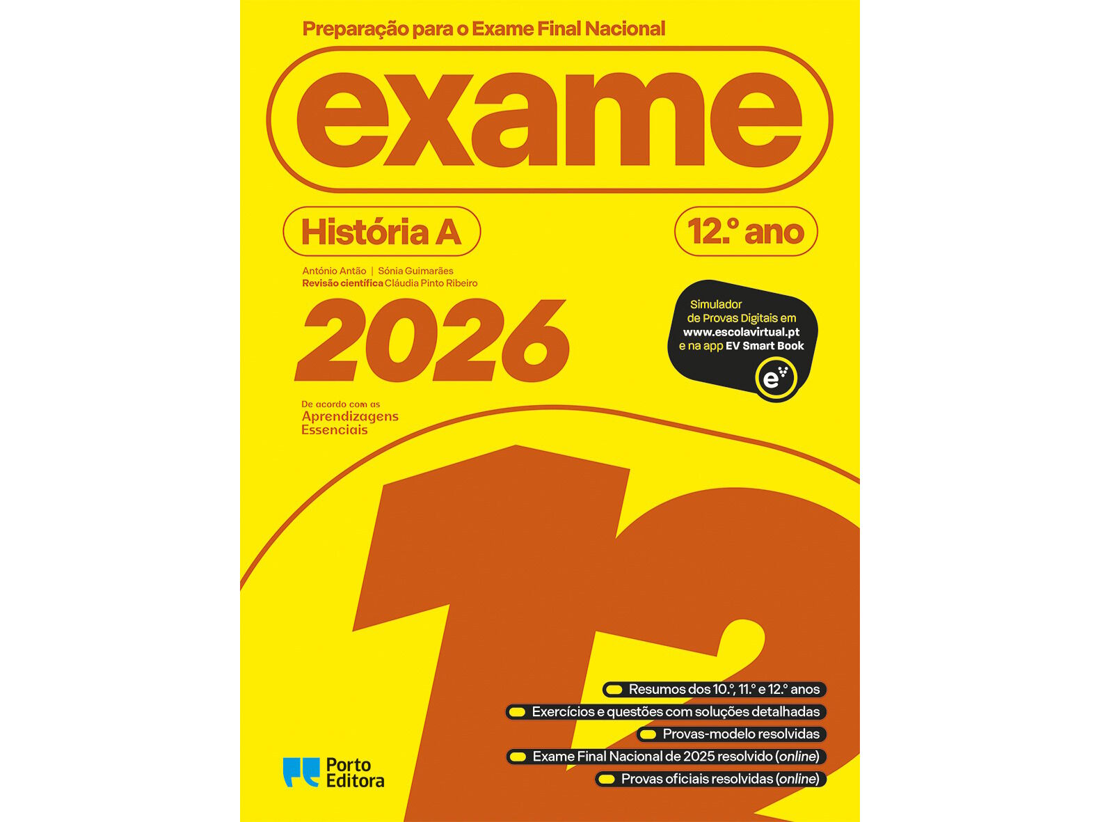 LIVRO PREPARA&Ccedil;&Atilde;O PARA O EXAME FINAL NACIONAL 2026 HIST A 12 image number 1
