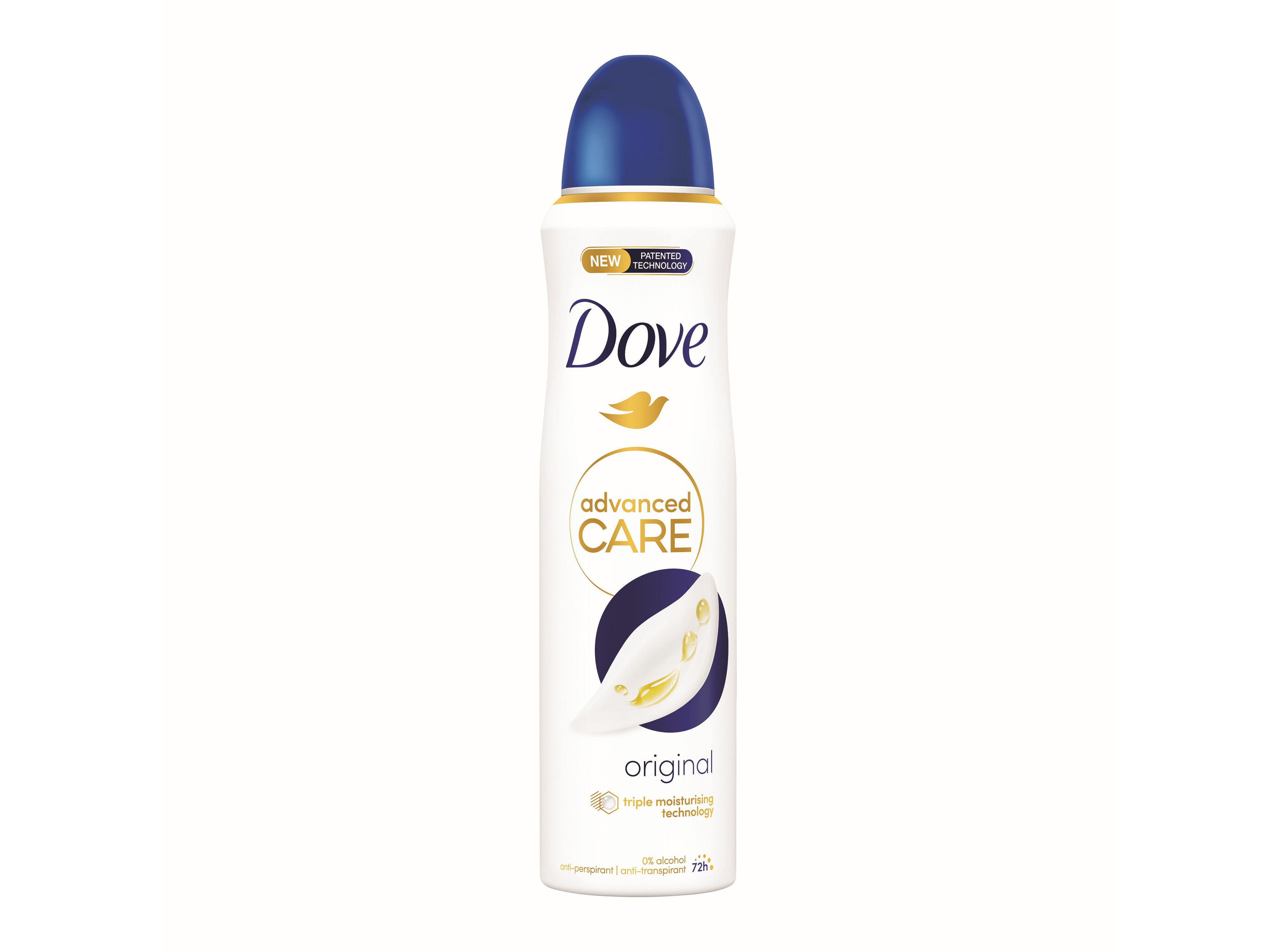 DESODORIZANTE SPRAY DOVE ORIGINAL 72H 150ML image number 2