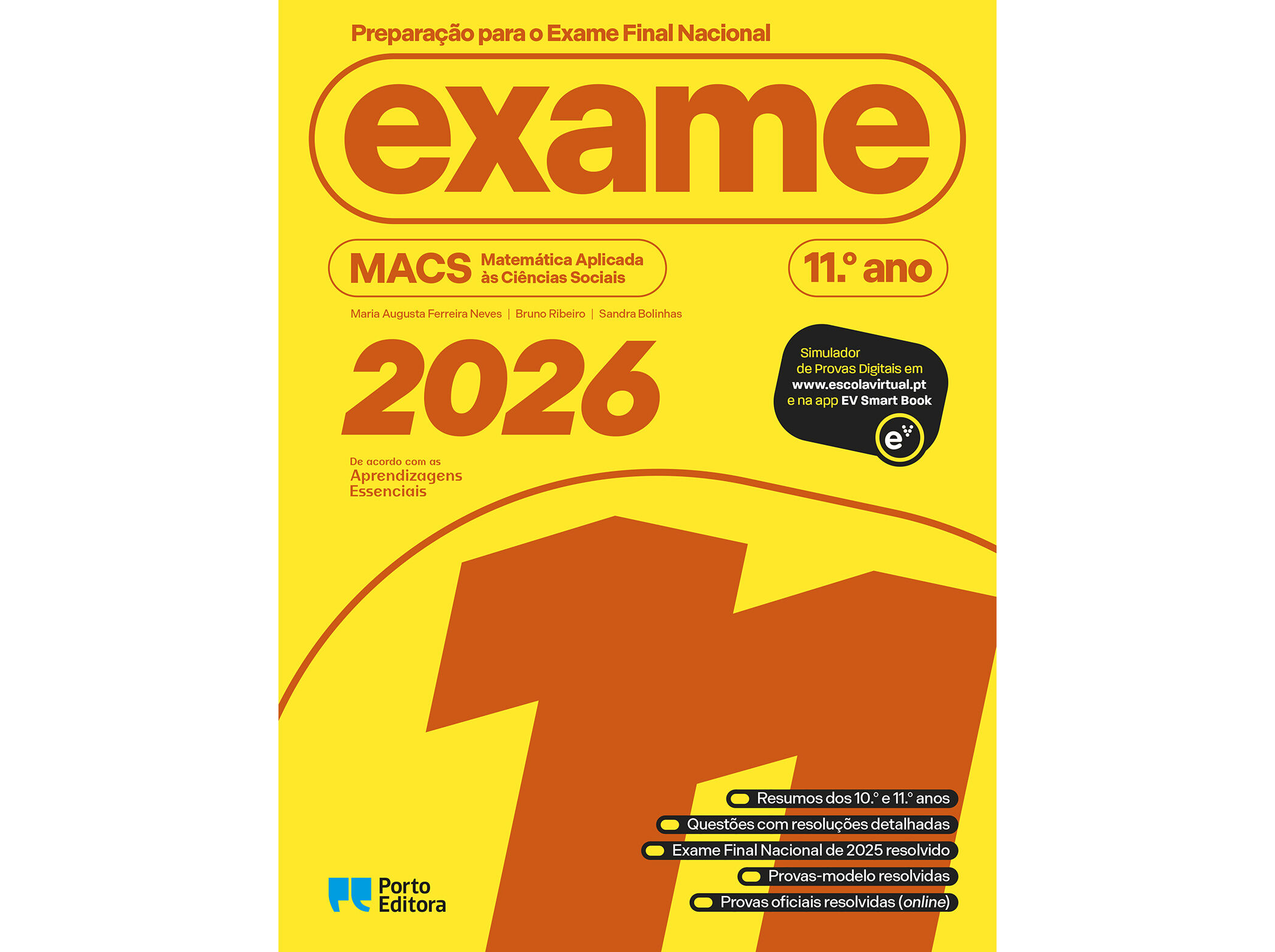 LIVRO PREPARA&Ccedil;&Atilde;O PARA O EXAME FINAL NACIONAL 2026 - MACS 11 image number 1