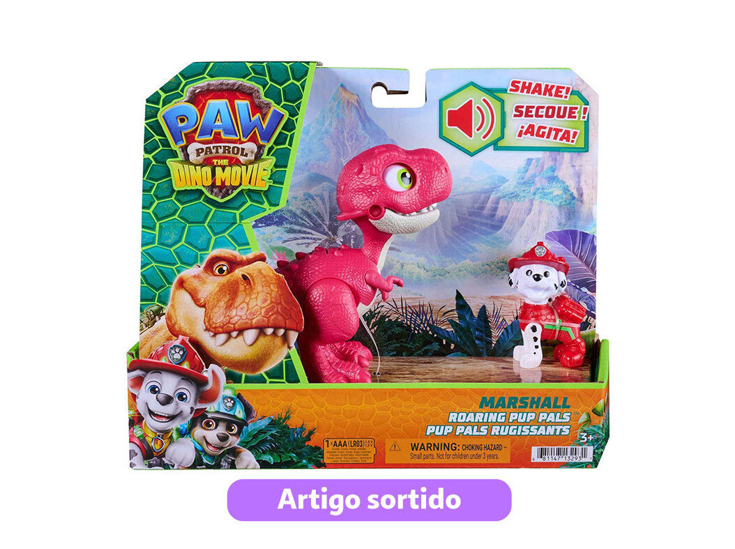 DINO RUGIDOR PATRULHA PATA DINO RUGIDOR MODELOS SORTIDOS
