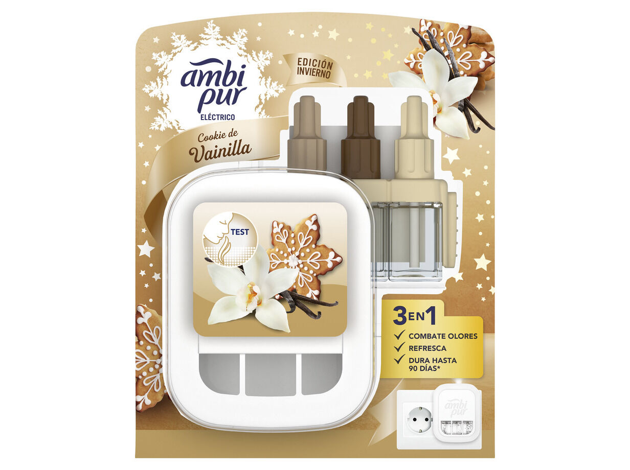 EL&Eacute;CTRICOS AMBIPUR 3VOL SKIT COOKIE BAUNILHA 20ML image number 0