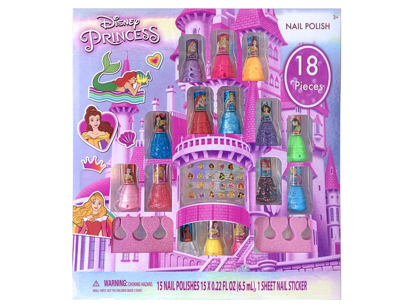 CONJUNTO DE VERNIZES PRINCESAS DISNEY 18 PE&Ccedil;AS image number 0