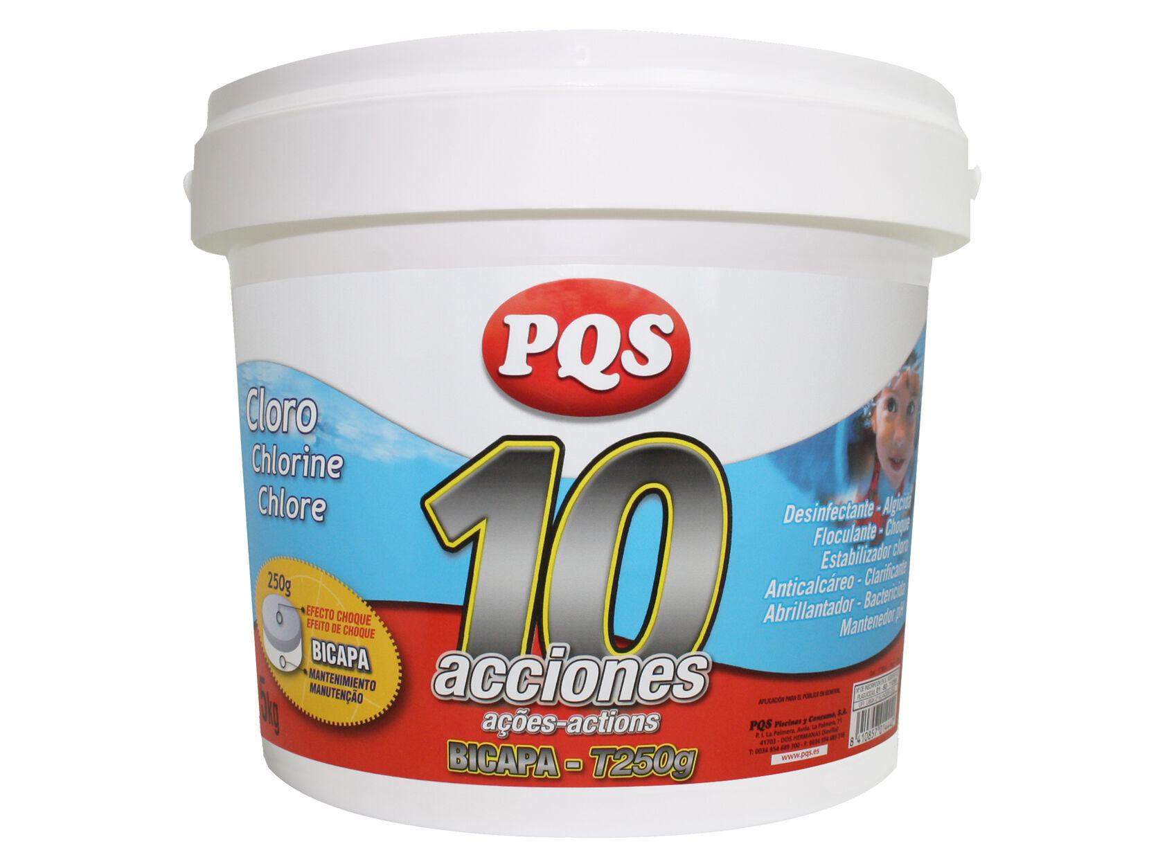 CLORO 10 AC&Ccedil;&Otilde;ES PQS 5KG image number 1