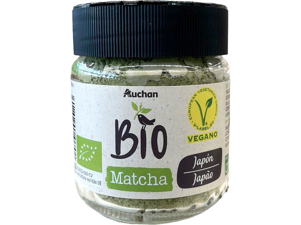 CH&Aacute; AUCHAN BIO MATCHA FRASCO ORIGEM JAP&Atilde;O 55G