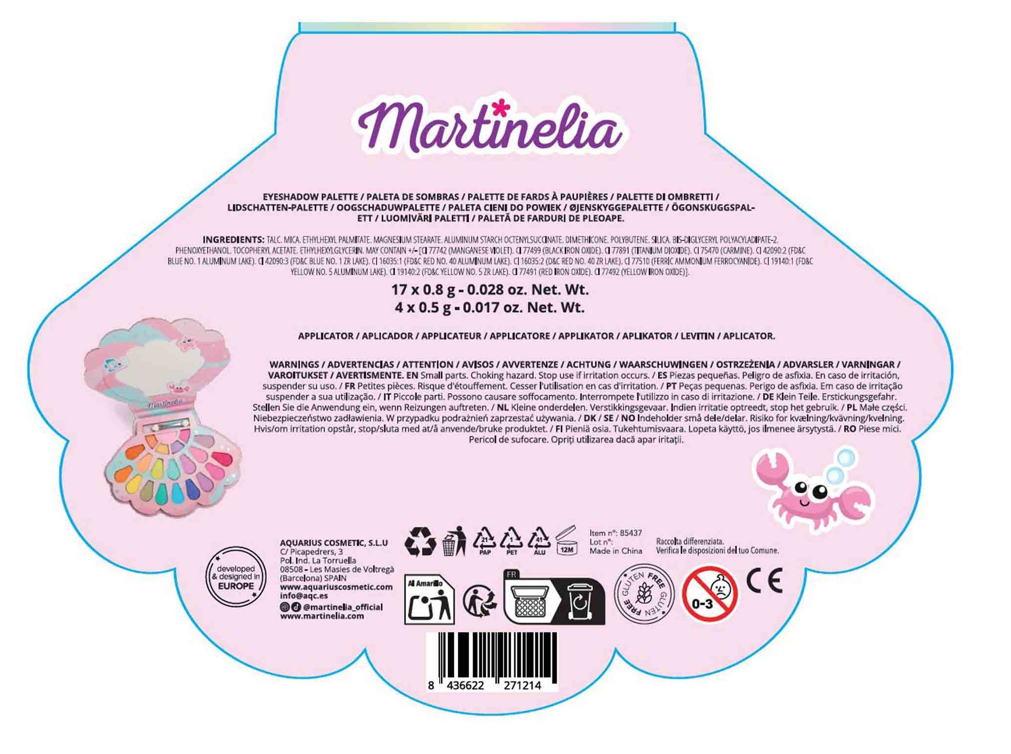 PALETE SOMBRAS MARTINELIA CRIAN&Ccedil;A image number 2