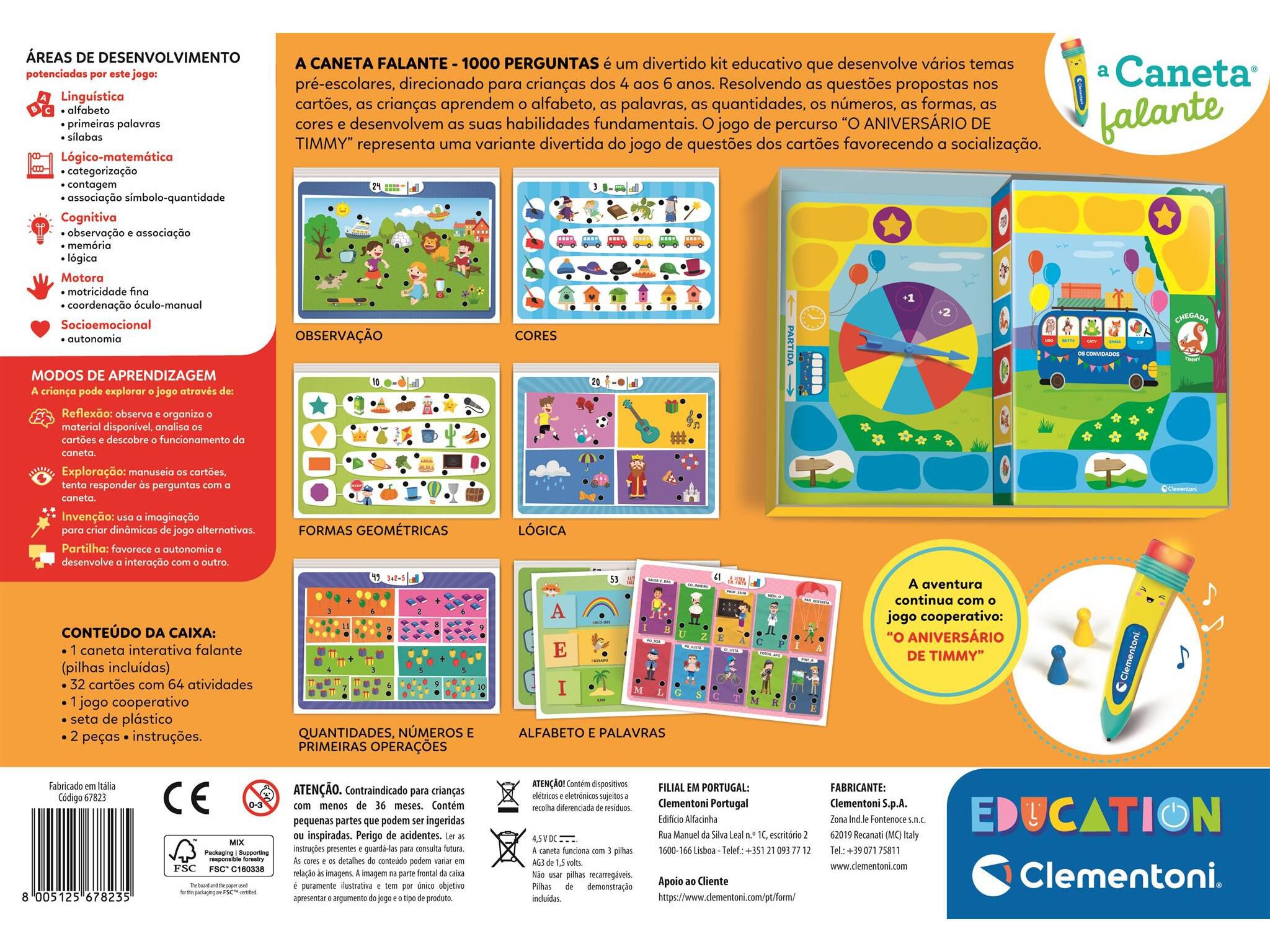 CANETA FALANTE CLEMENTONI 1000 PERGUNTAS image number 2