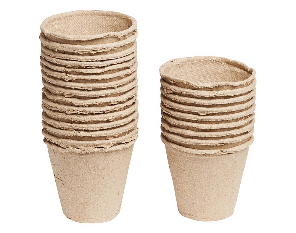 CONJUNTO DE VASOS DE FIBRA GARDENSTAR 12 UNIDADES