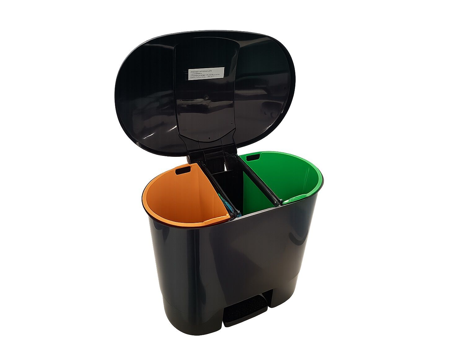 BALDE COM PEDAL ECOPONTO 3 DIVIS&Oacute;RIAS 50L