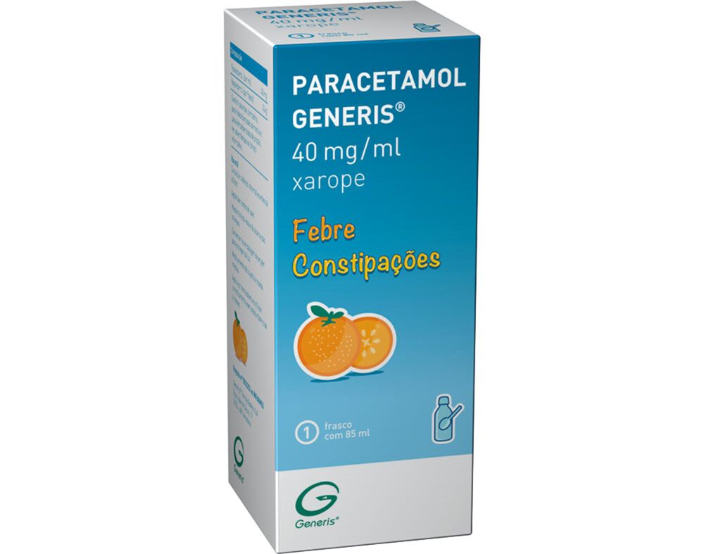 XAROPE GENERIS PARACETAMOL 40MG/ML 85ML
