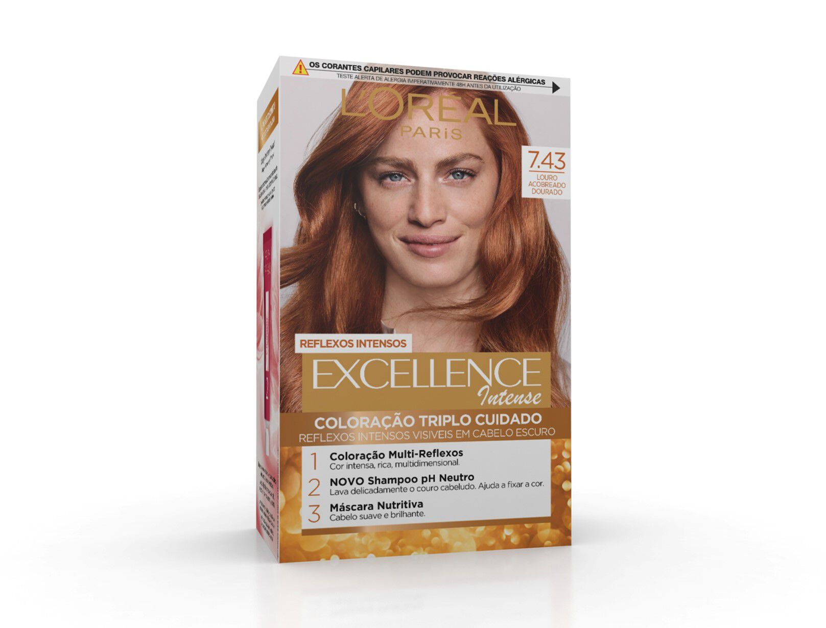COLORA&Ccedil;&Atilde;O EXCELLENCE INTENSE 7.43 LOURO ACOBREADO DOURADO UN image number 0