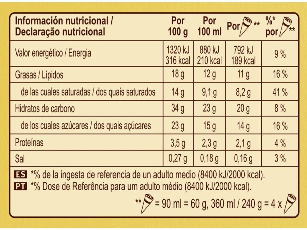 GELADO CORNETTO BAUNILHA 4X90ML image number 1
