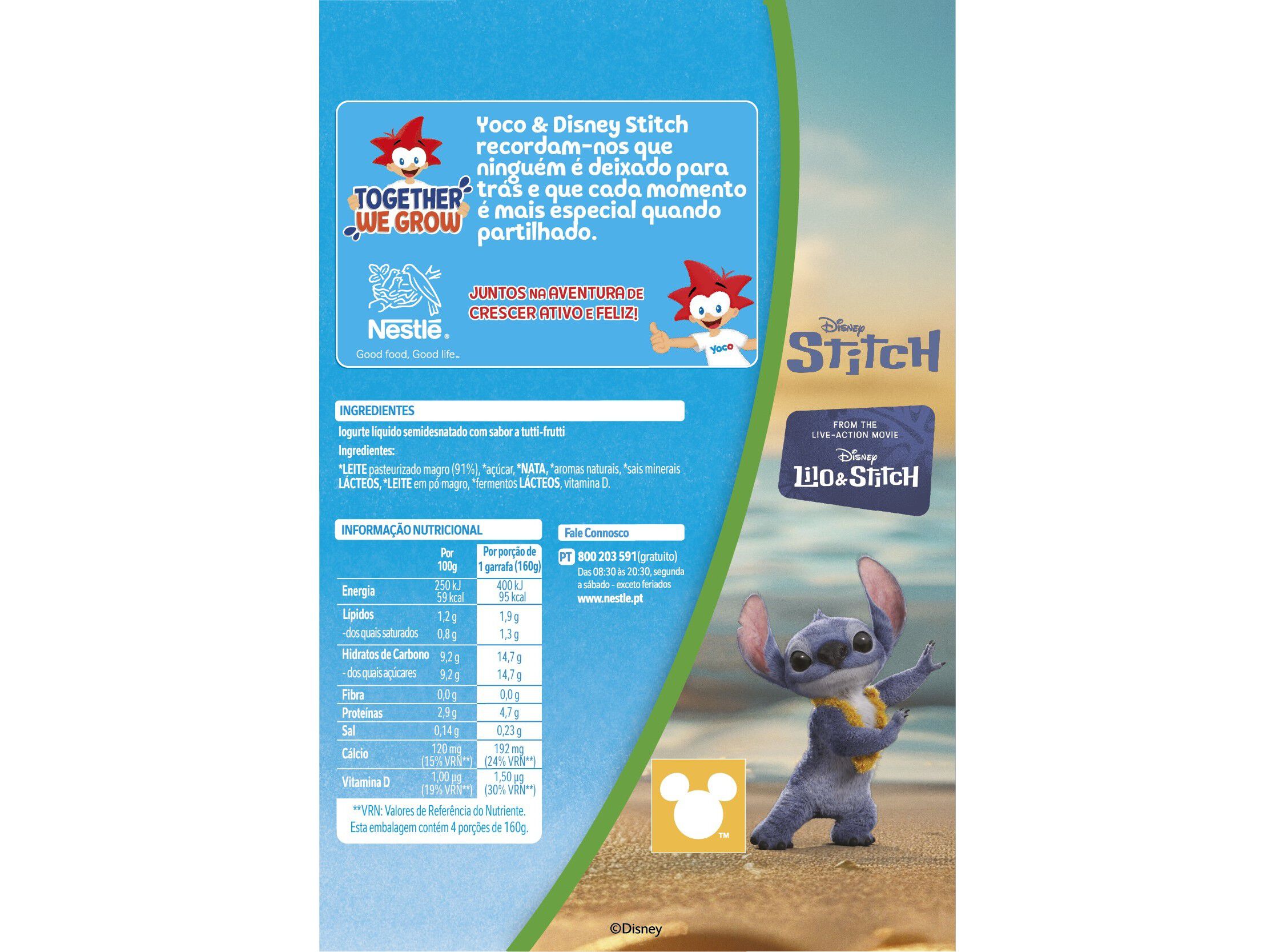 IOGURTE LIQUIDO YOCO MAXI TUTTI FRUTTI 4X160G image number 2