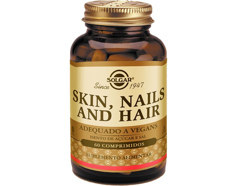 SUPLEMENTO SOLGAR PELE UNHAS E CABELO 60 CAPSULAS