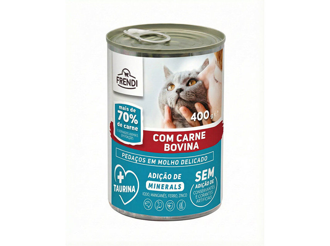 COMIDA H&Uacute;MIDA PARA GATO FRENDI VACA 400G image number 0