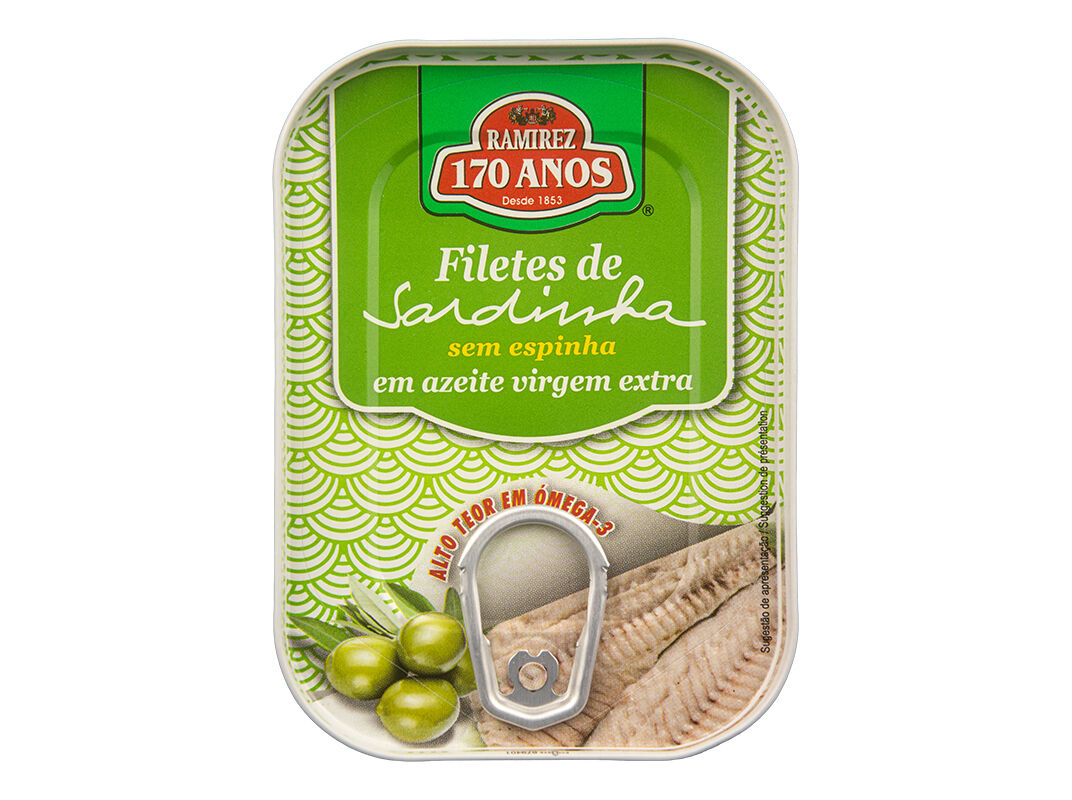 FILETE SARDINHA RAMIREZ EM AZEITE 100(70)G