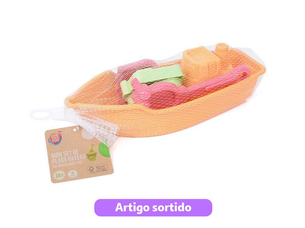 BARCO DE PRAIA COM ACESS&Oacute;RIOS ONE TWO FUN MODELOS SORTIDOS image number 1