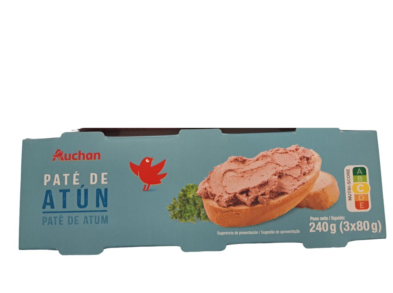 PAT&Eacute; DE ATUM AUCHAN 3X80G image number 0
