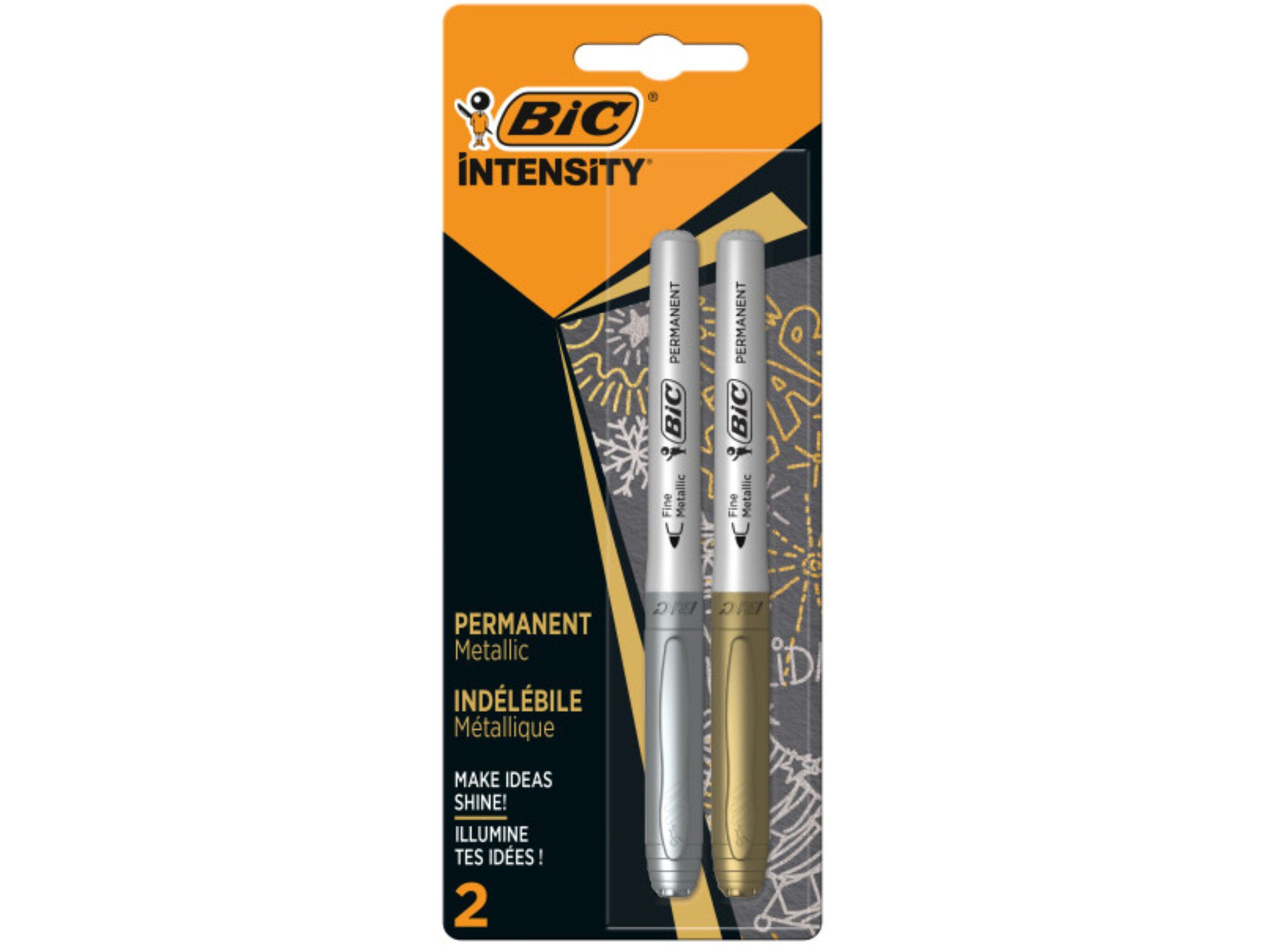 MARCADORES PERMANENTES BIC INTENSITY SILVER 2 UN image number 0
