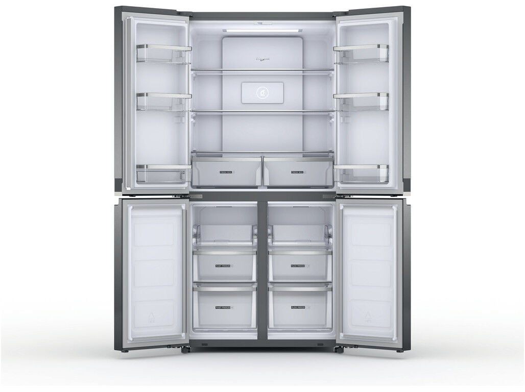 FRIGORIFICO AMERICANO 4 PORTAS WHIRLPOOL WQ9 B3 LEF INOX D 594L TOTAL NO FROST image number 1