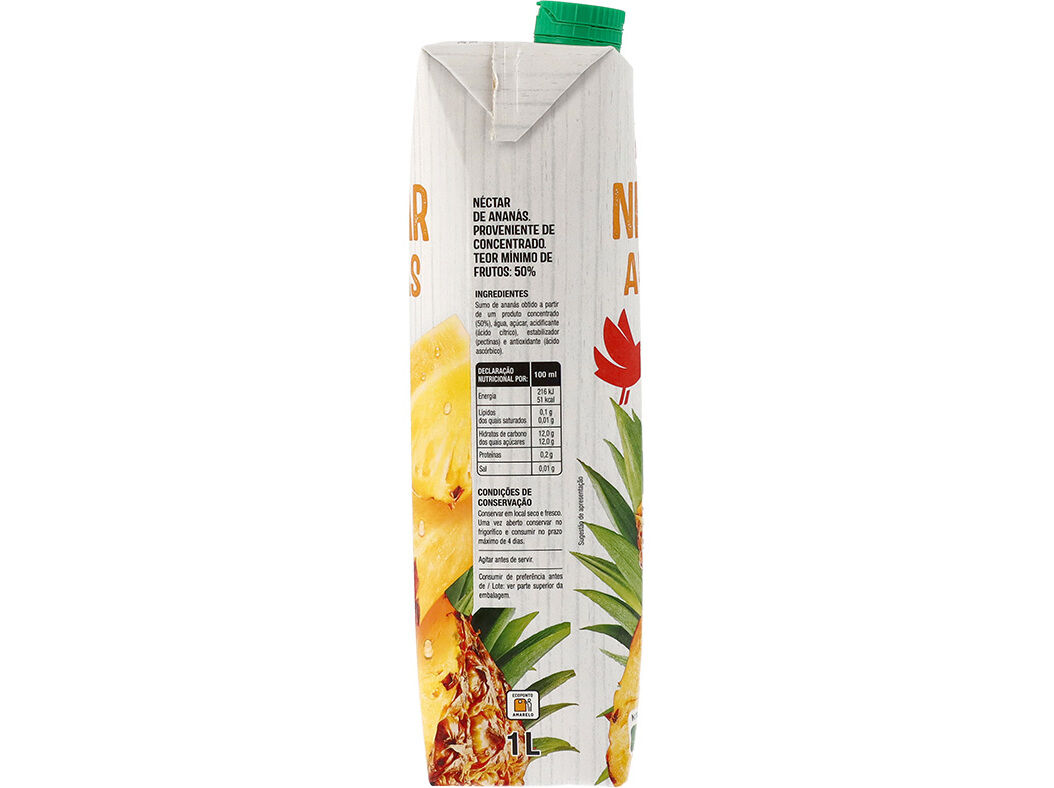 N&Eacute;CTAR AUCHAN ANAN&Aacute;S 1L image number 1