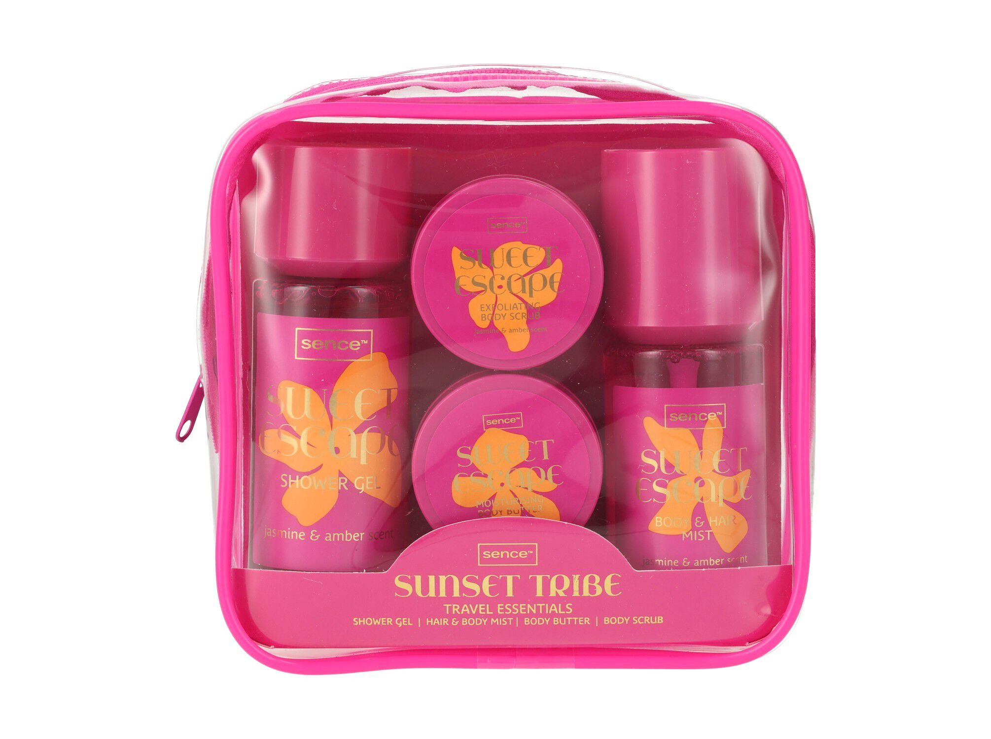 KIT ESSENCIAIS VIAGEM SENCE SUSNSET TRIBE 4PCS