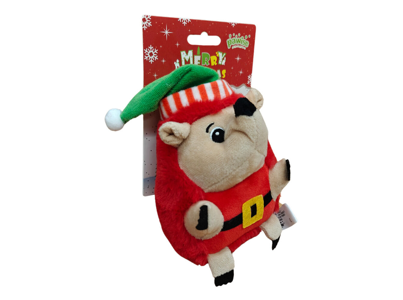 BRINQUEDO NATAL C&Atilde;O PAWISE OURI&Ccedil;O CHAP&Eacute;U 34CM image number 1