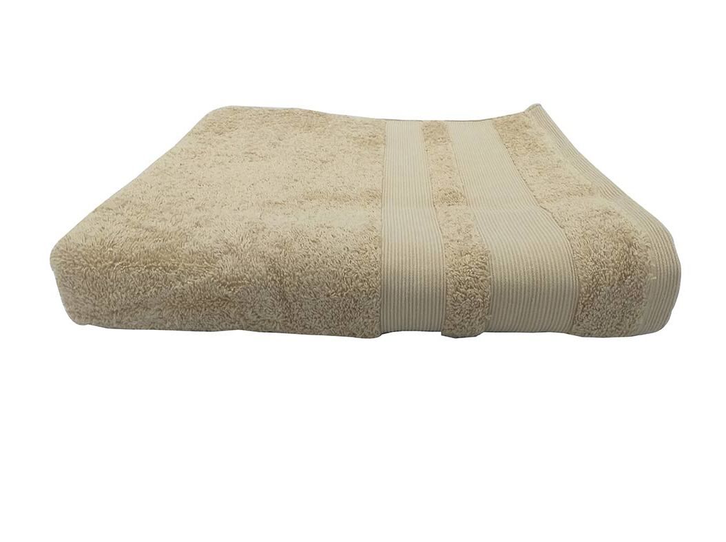 LEN&Ccedil;OL DE BANHO ACTUEL ALGOD&Atilde;O 650G/M2 BEGE 100X150CM