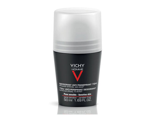 DESODORIZANTE VICHY HOMME ROLL ON 72H 50ML image number 0