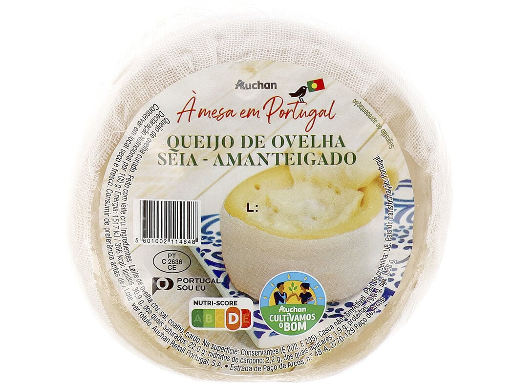 QUEIJO OVELHA AUCHAN &Agrave; MESA EM PORTUGAL CULTIVAMOS O BOM AMANTEIGADO SEIA UN