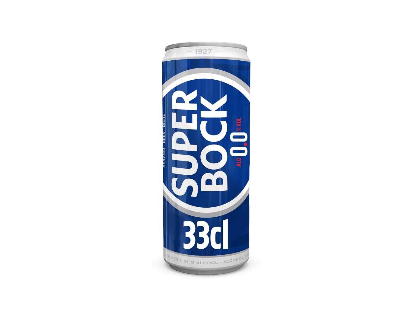 CERVEJA SEM ALCOOL SUPER BOCK 0.0% LATA 0.33L (SDR)