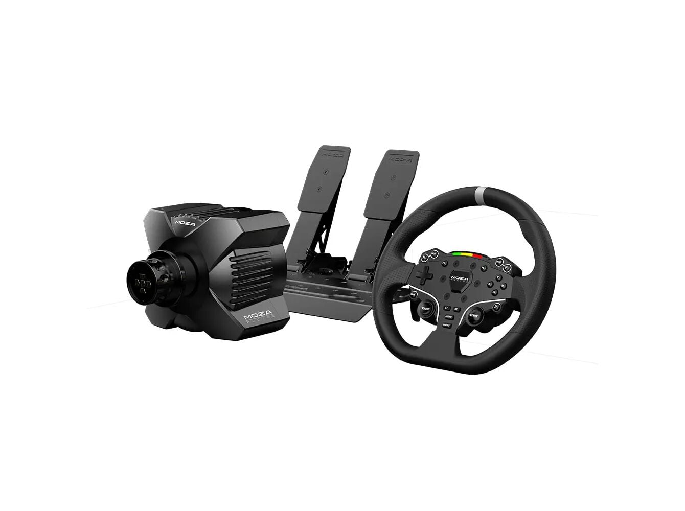 CONJUNTO MOZA RACING R3 + VOLANTE + PEDAIS + SUPORTE DE MESA image number 1