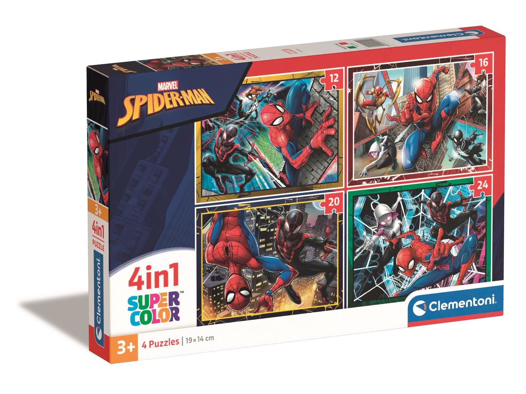 PUZZLE SPIDERMAN&nbsp;CLEMENTONI 4 EM 1
