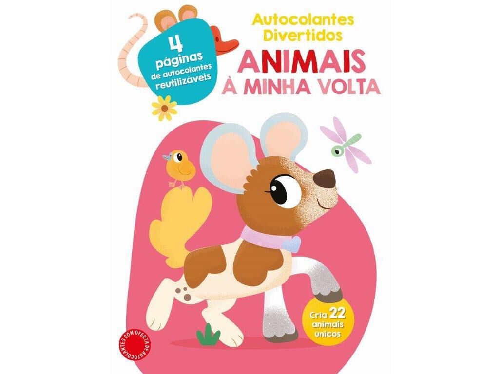 AUTOCOLANTES DIVERTIDOS ANIMAIS &Agrave; MINHA VOLTA