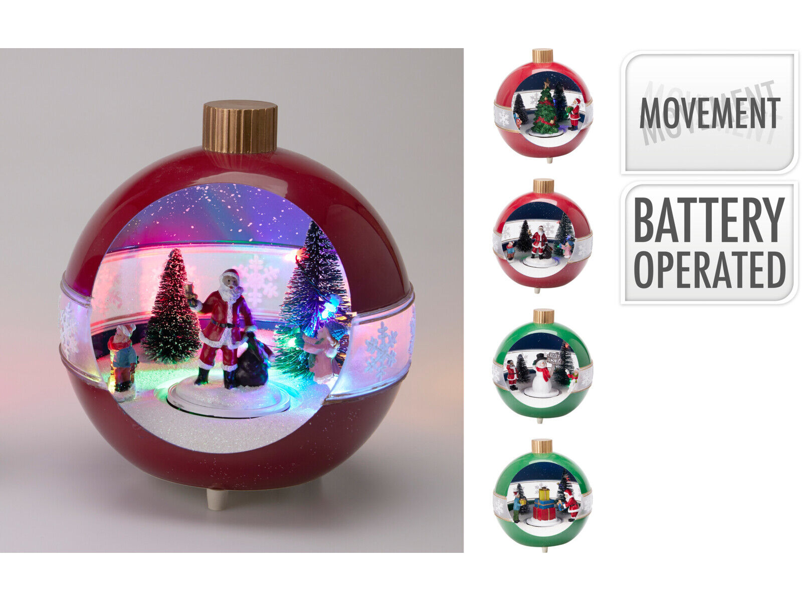 VILA NATAL BOLA 17CM MODELOS SORTIDOS image number 1